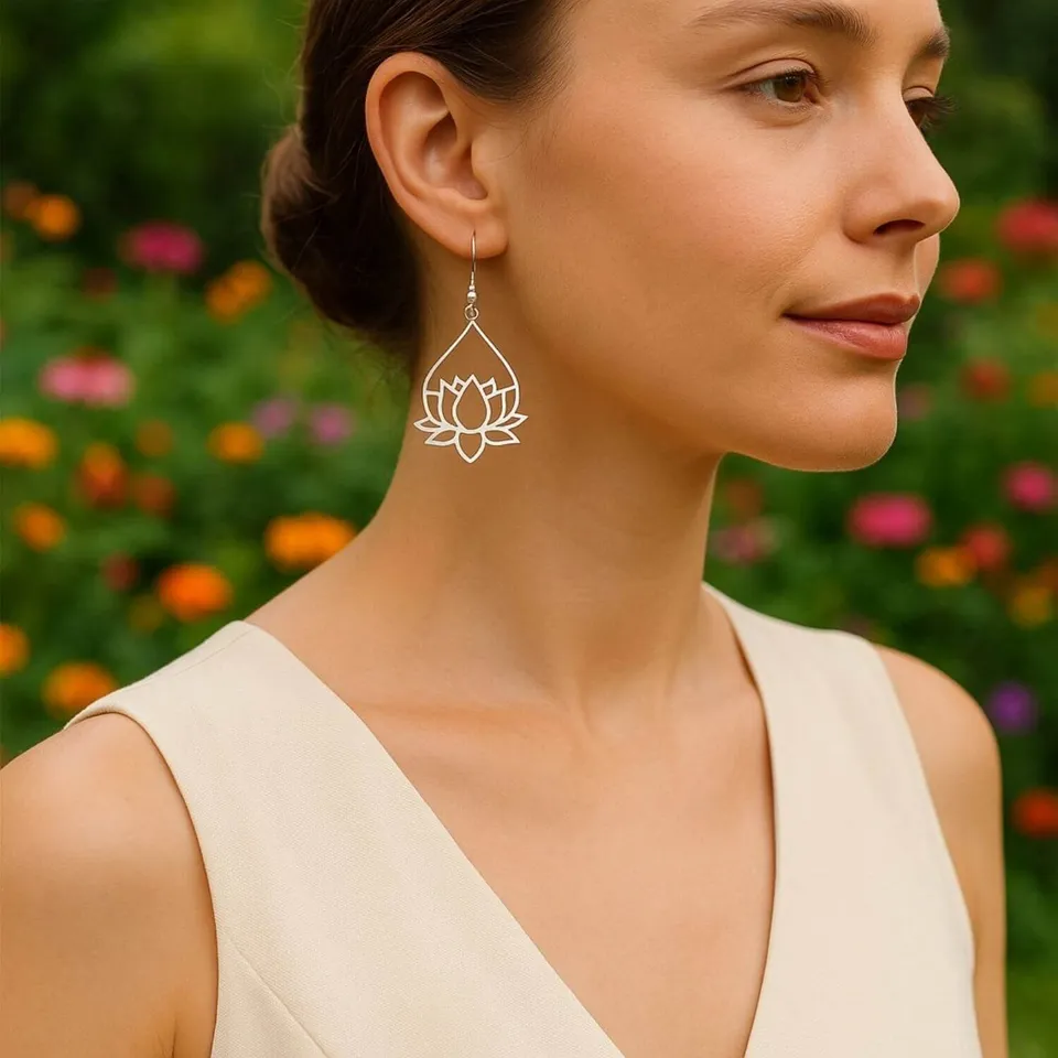 besdodo-cadeau-maman-lotuszen-boucles-d-oreilles-design-or image 1