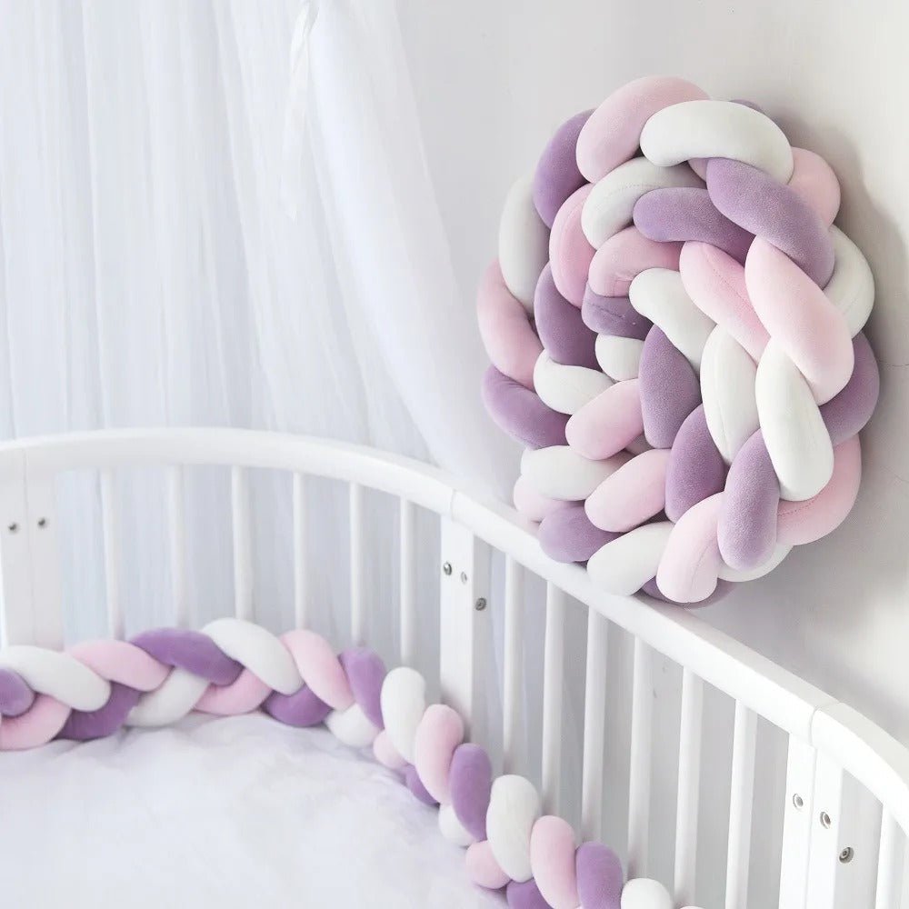 besdodo-sol-na-tresse-de-lit-b-b-rose-200-cm-velours image 3