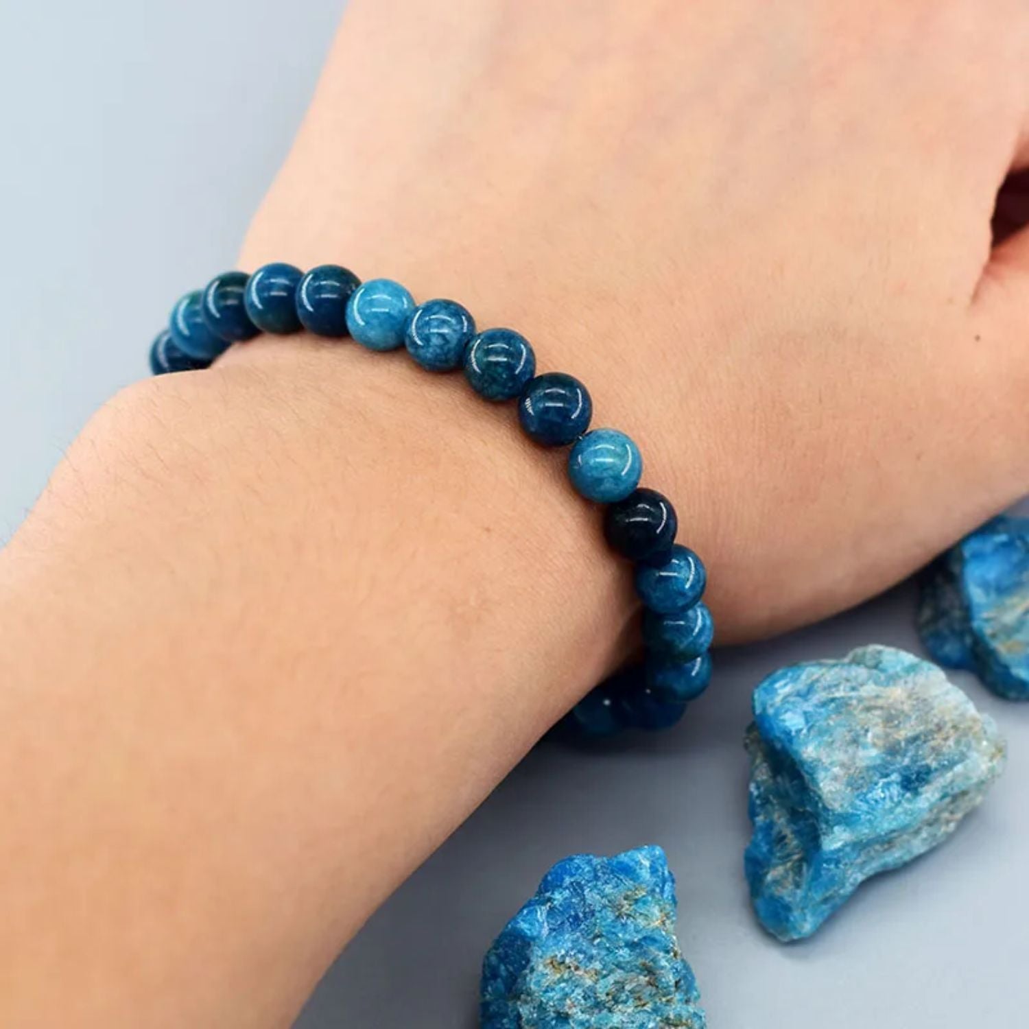 besdodo-cadeau-maman-bracelet-vitalit-apatite-bleue-19cm image 4
