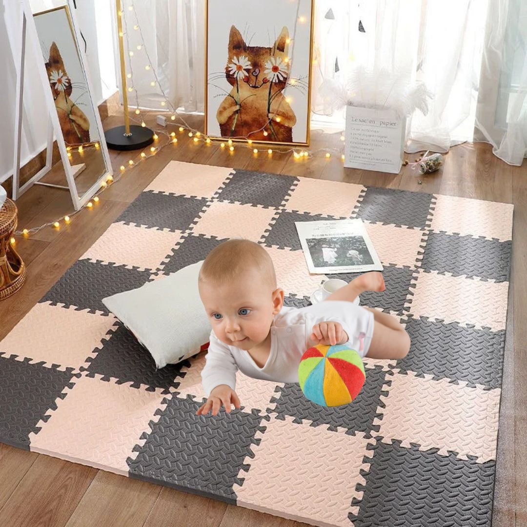 besdodo-tapis-d-veil-b-b-puzzle-jaune-et-brun-8-pi-ces image 5