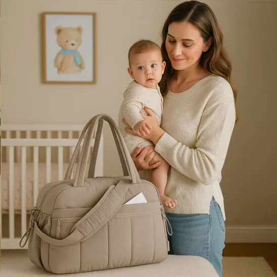 besdodo-naya-sac-langer-beige-cadeau-maman-30x42-cm image 1