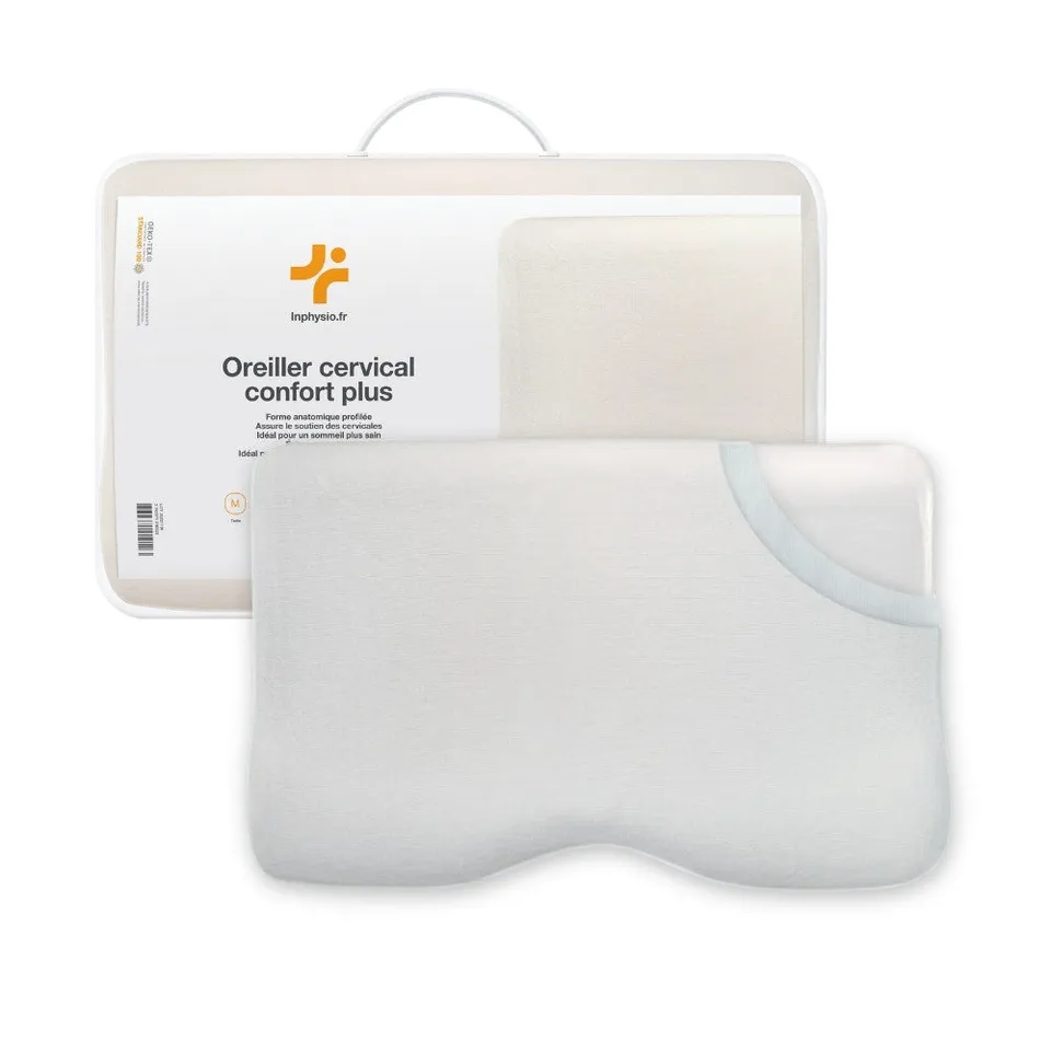 in-physio-confort-plus-oreiller-ergonomique-2-taies-m image 1