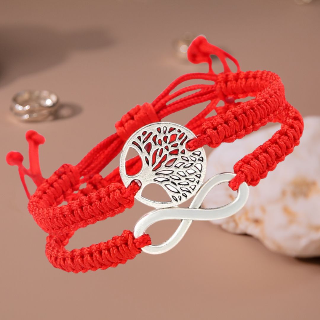 besdodo-arbre-de-vie-bracelet-maman-tress-rouge-dor image 3