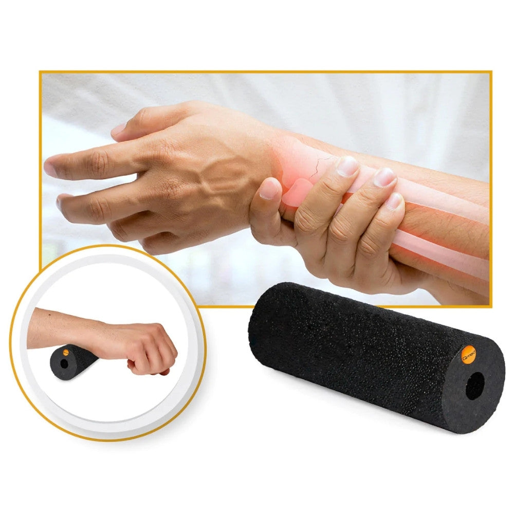 in-physio-qmed-mini-roller-rouleau-massage-noir-15-cm image 2