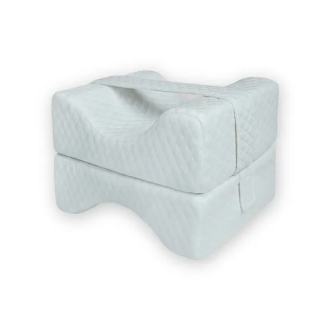 in-physio-housse-coussin-entre-jambes-blanche-avec-sangle image 1