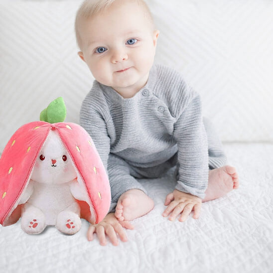 besdodo-doudou-bebe-lapino-coussin-fraise image 2