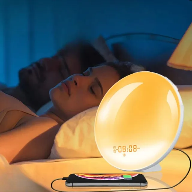 besdodo-cadeau-maman-r-veil-lumineux-simulateur-d-aube-fm image 1