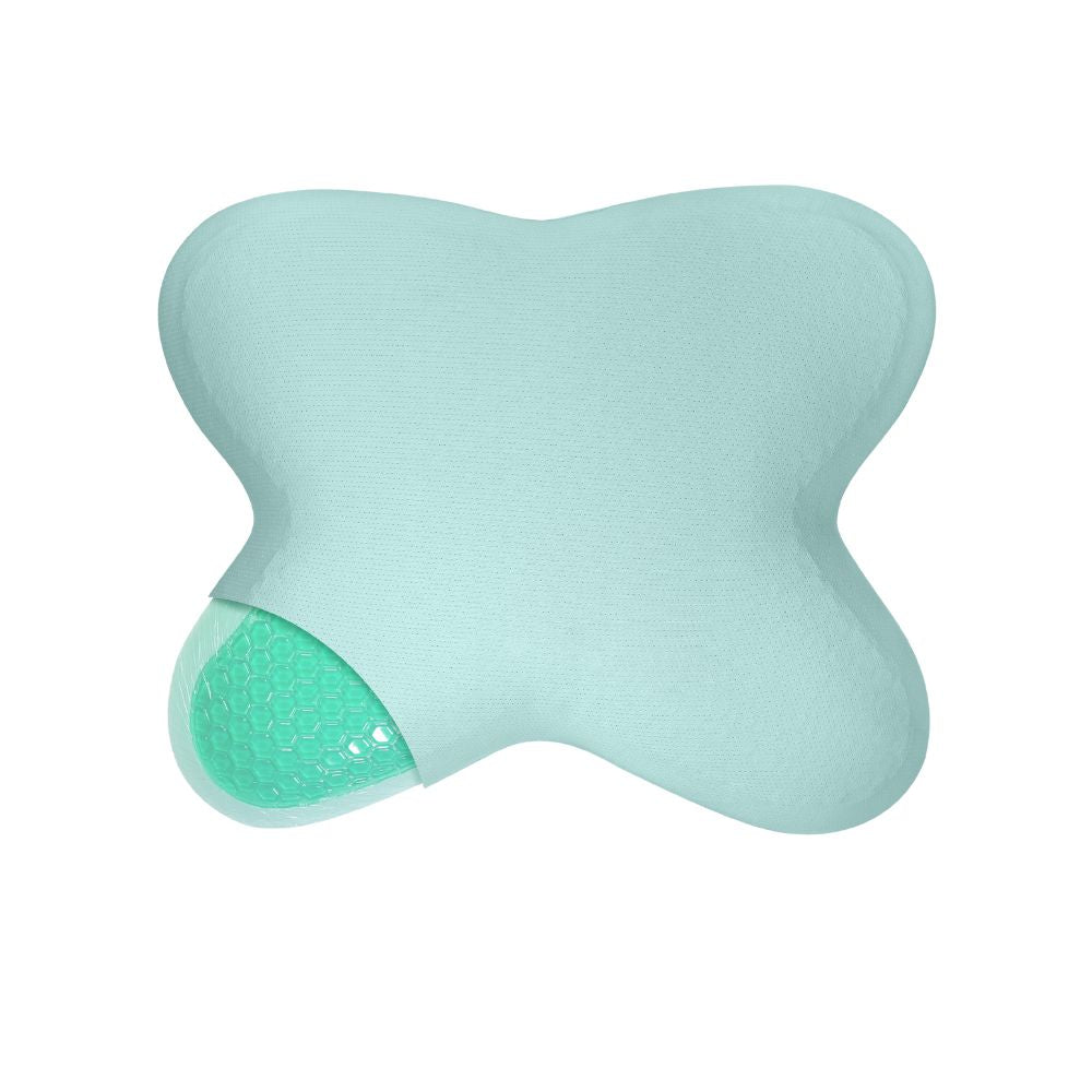 in-physio-papillon-taie-d-oreiller-ergonomique-blanc-vert-53x43-rafra-chissante image 4