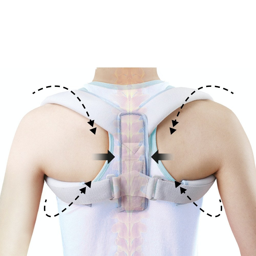 in-physio-qmed-clavicle-support-correcteur-de-posture-adulte-enfant image 4