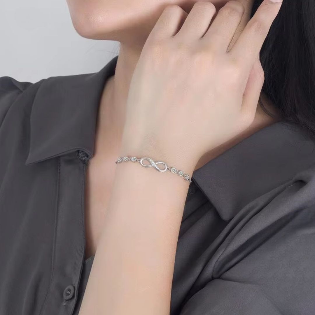 besdodo-unionsacr-e-bracelet-infini-argent-925-zircon image 3