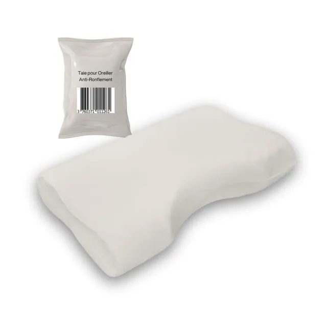 in-physio-taie-d-oreiller-anti-ronflement-blanche-polyester image 1