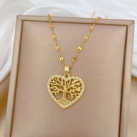 besdodo-love-collier-arbre-de-vie-maman-acier-inoxydable-40-cm image 3