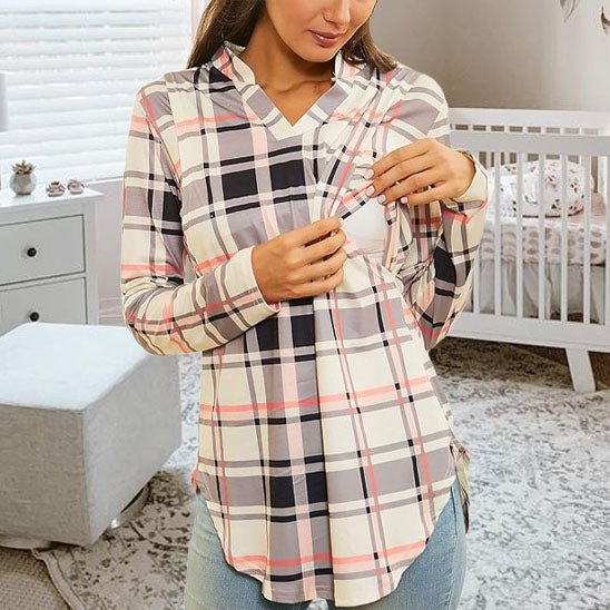 besdodo-allaytis-chemisier-allaitement-femme-carreaux-taille-s image 5