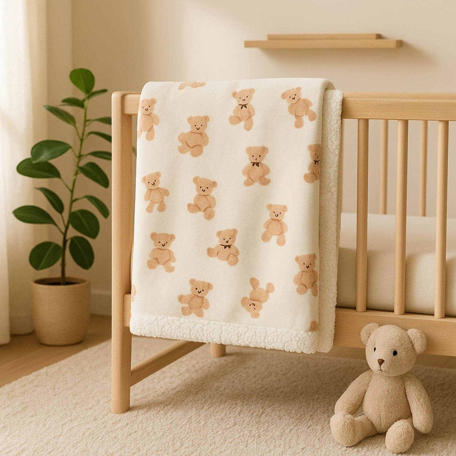 besdodo-dasy-couverture-b-b-ours-beige-75x100-cm-douce image 5