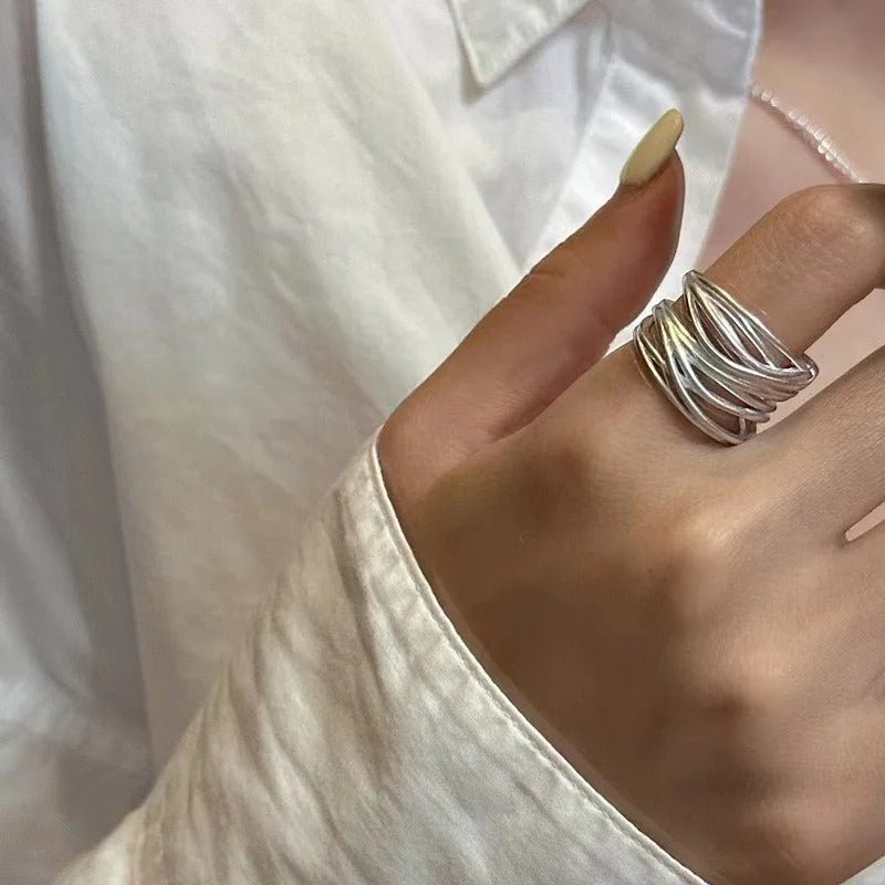 besdodo-eclat-libre-bague-argent-maman-cadeau-d-amour-rhodium image 2
