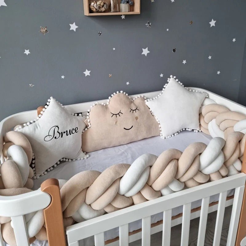 besdodo-royale-tresse-de-lit-b-b-4-brins-beige-200-cm image 1