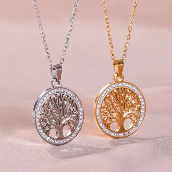 besdodo-collier-arbre-de-vie-zen-maman-or-40-cm image 5