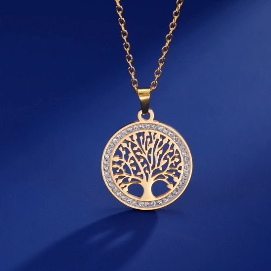 besdodo-collier-arbre-de-vie-zen-maman-or-40-cm image 3