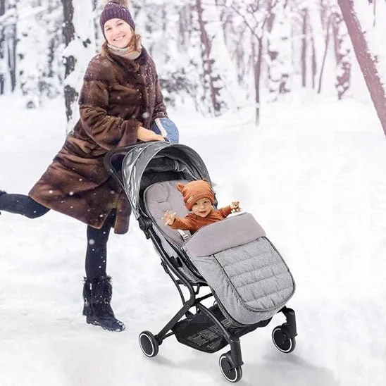 besdodo-chanceli-re-poussette-universelle-noire-polaire-hiver image 1