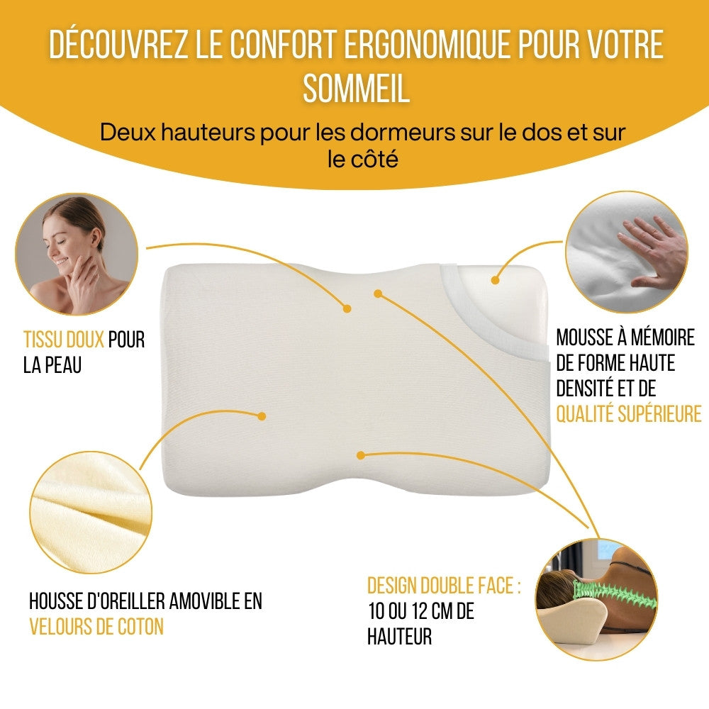 in-physio-duo-premium-oreiller-cervical-ergonomique-60x35-douleurs-cou image 3