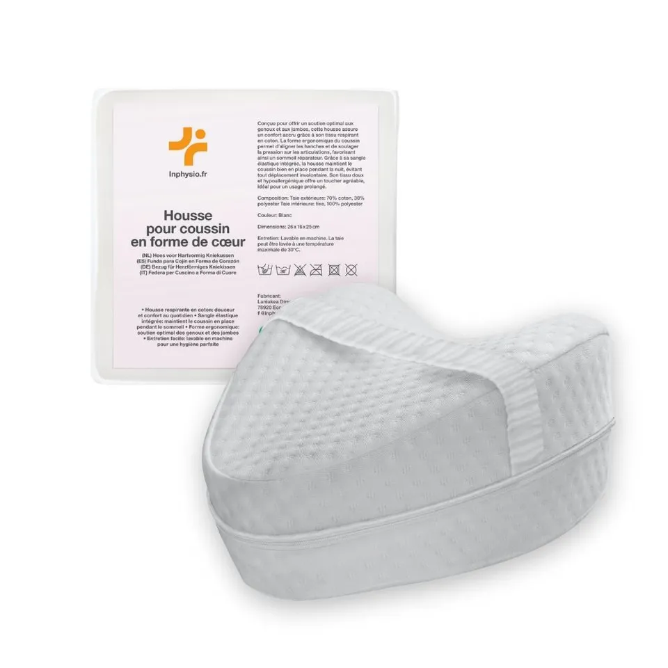 in-physio-housse-coussin-c-ur-coton-blanc-respirante-sangle-lastique image 1