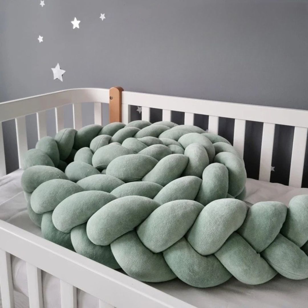 besdodo-tresse-de-lit-menthe-tour-de-lit-400-cm-coton image 4
