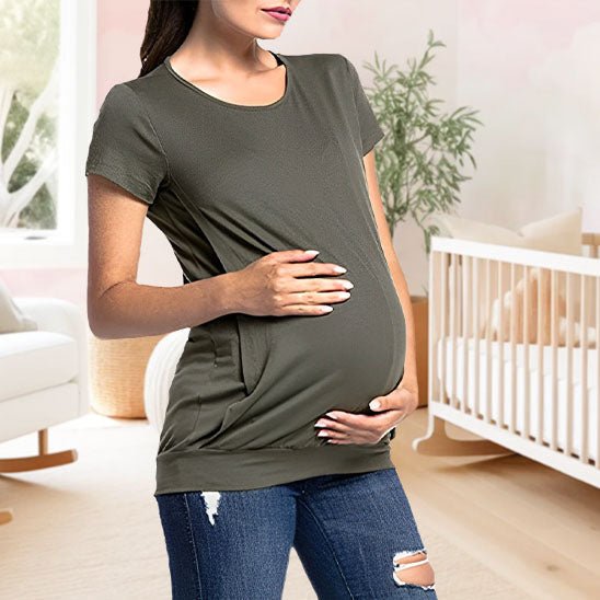 besdodo-flex-tee-shirt-allaitement-rouge-coton-taille-m image 5