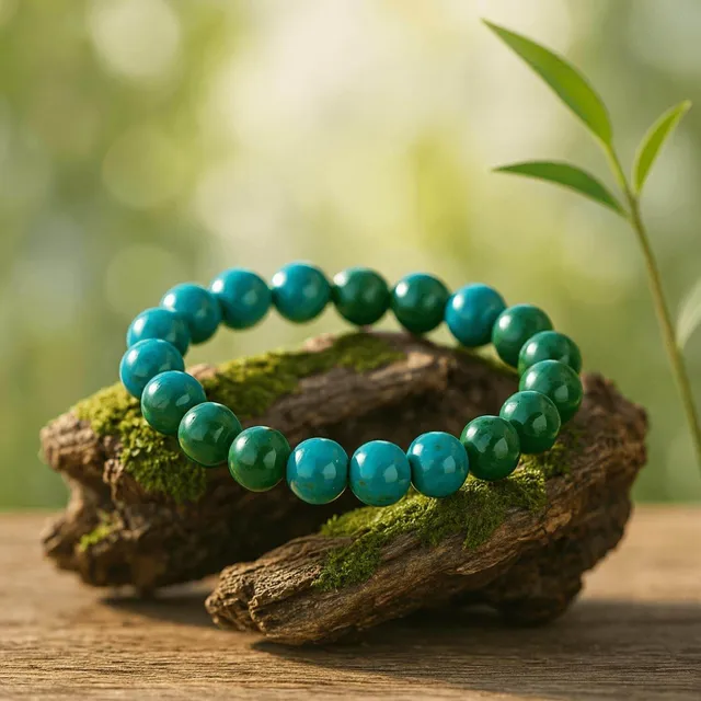 besdodo-vertu-protectrice-bracelet-cadeau-maman-malachite image 1