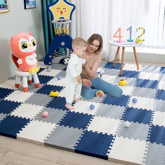 besdodo-tapis-d-veil-b-b-puzzle-jaune-et-brun-8-pi-ces image 2