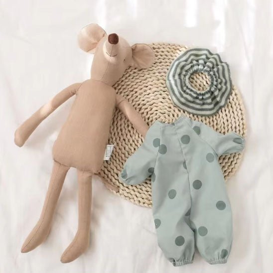 besdodo-rosy-doudou-bebe-souris-35-cm-velours-doux image 2
