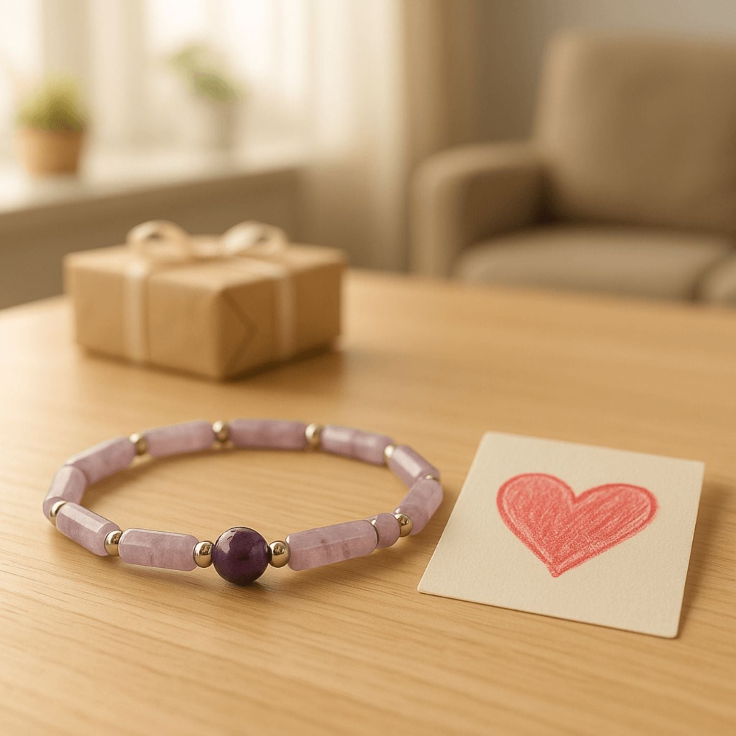 besdodo-amethyslove-bracelet-am-thyste-maman-19-cm image 2