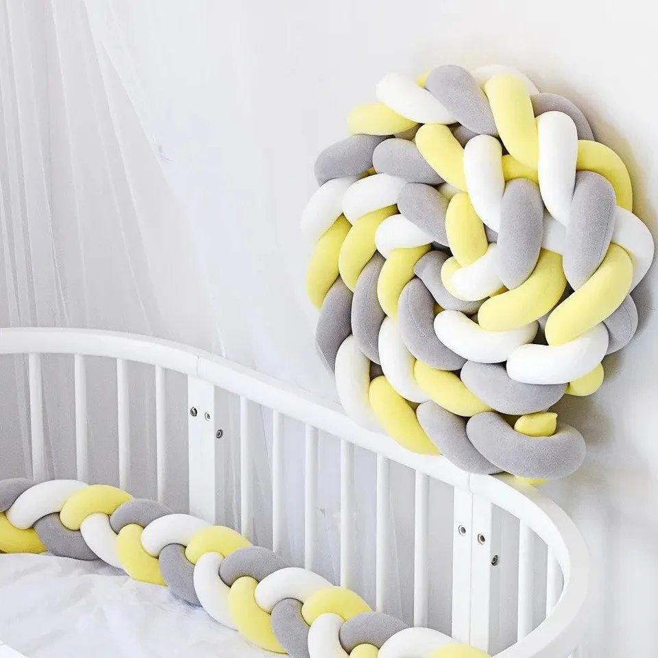besdodo-sol-na-tresse-de-lit-b-b-rose-200-cm-velours image 1