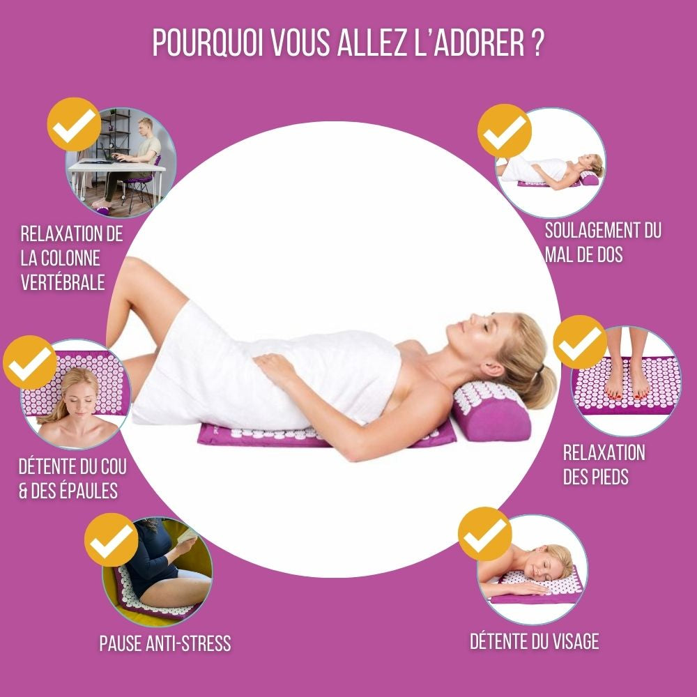 in-physio-kit-acupression-tapis-coussin-fleurs-mal-de-dos image 2