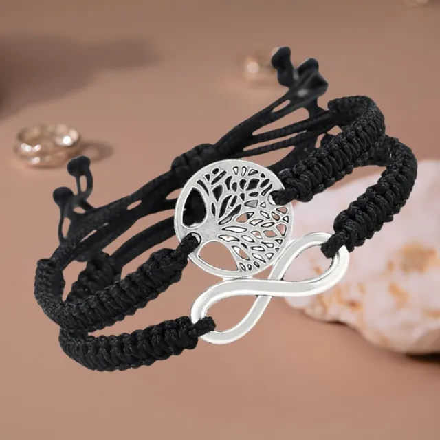 besdodo-arbre-de-vie-bracelet-maman-tress-rouge-dor image 1