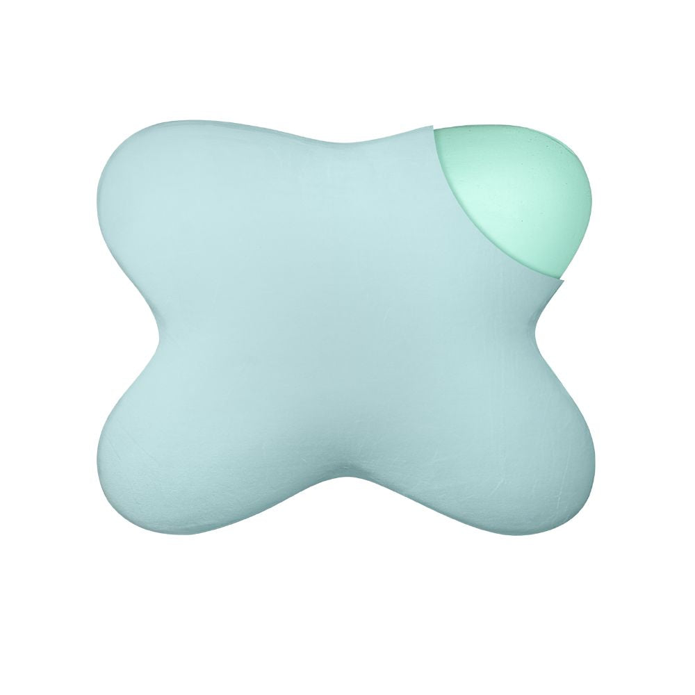 in-physio-papillon-taie-d-oreiller-ergonomique-blanc-vert-53x43-rafra-chissante image 5