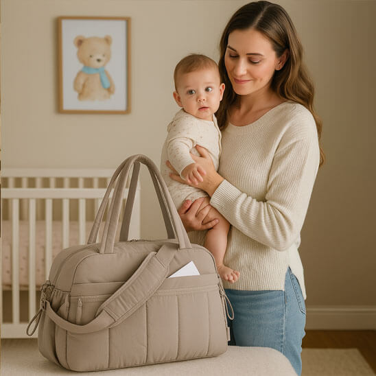 besdodo-naya-sac-langer-beige-cadeau-maman-30x42-cm image 1