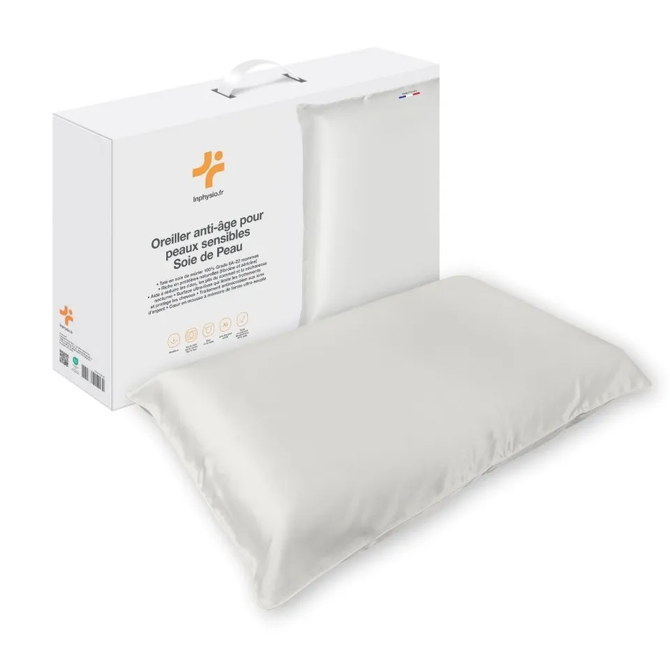 in-physio-soie-de-peau-oreiller-anti-ge-soie-60x40 image 1